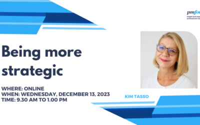 Being more strategic [Now fully-booked]