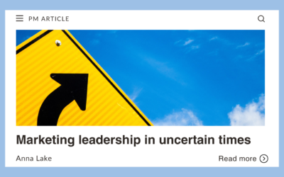 Marketing leadership in uncertain times