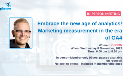 Embrace the new age of analytics! Marketing measurement in the era of GA4