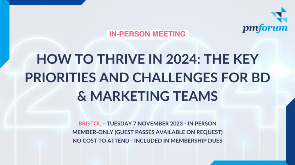 How to thrive in 2024 The key priorities and challenges for BD