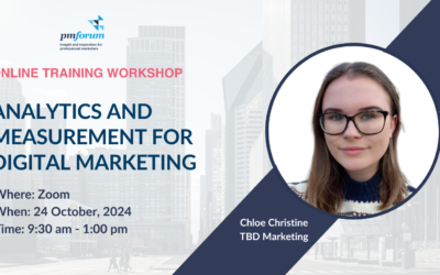 Analytics and measurement for digital marketing