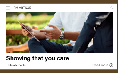 Showing that you care