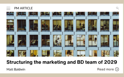 Structuring the marketing and BD team of 2029