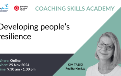 Developing people’s resilience [Cancelled]