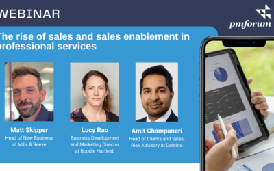 The rise of sales and sales enablement in professional services
