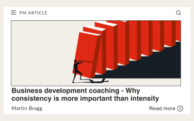 Business development coaching – Why consistency is more important than intensity