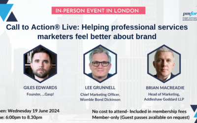 Call to Action® Live: Helping professional services marketers feel better about brand [Cancelled]