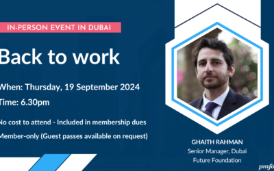 Back to work [In-person event in Dubai]