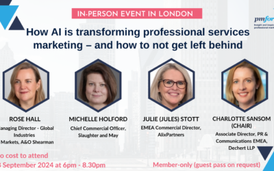 How AI is transforming professional services marketing – and how to not get left behind
