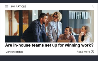 Are in-house teams set up for winning work?