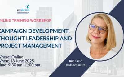 Campaign development, thought leadership and project management