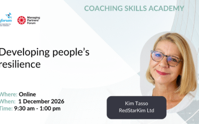 Developing people’s resilience