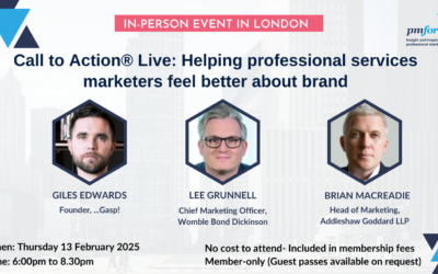 Call to Action® Live: Helping professional services marketers feel better about brand