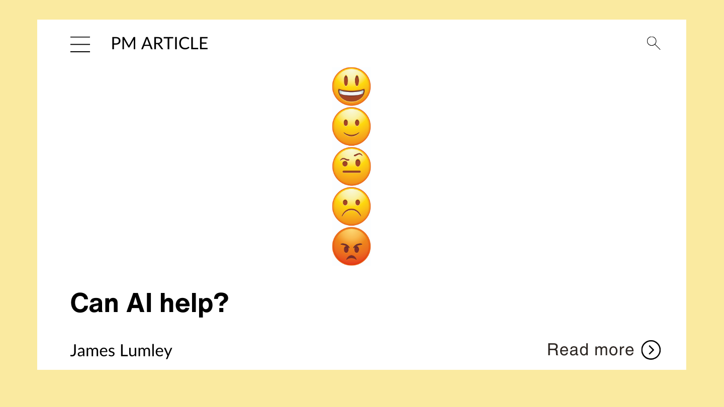 Can AI help? - PM Forum
