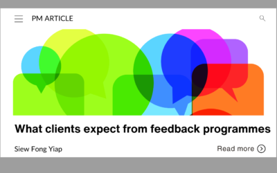 What clients expect from feedback programmes