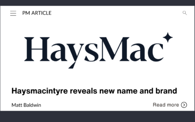 Haysmacintyre reveals new name and brand