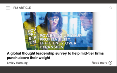 A global thought leadership survey to help mid-tier firms punch above their weight