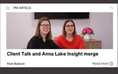 Client Talk and Anna Lake Insight merge