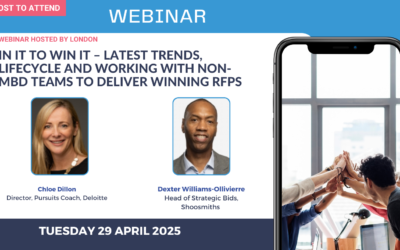 In it to win it – Latest trends, lifecycle and working with non-MBD teams to deliver winning RFPs