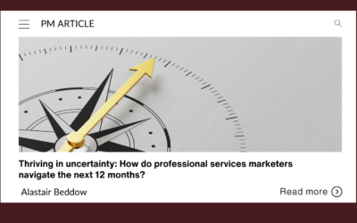Thriving in uncertainty: How do professional services marketers navigate the next 12 months?