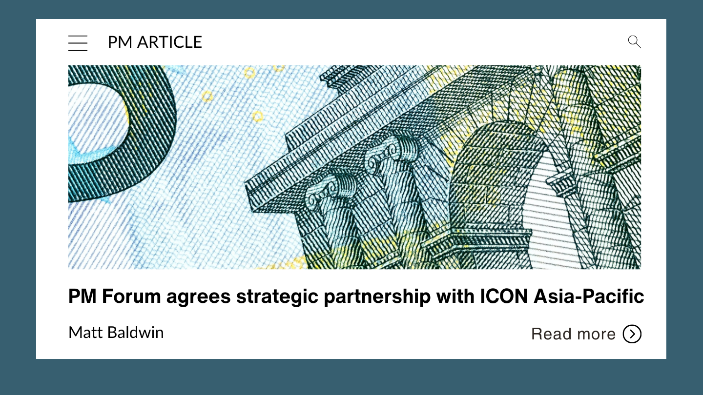 PM Forum agrees strategic partnership with ICON Asia-Pacific - PM Forum