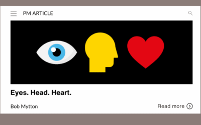 Eyes. Head. Heart.