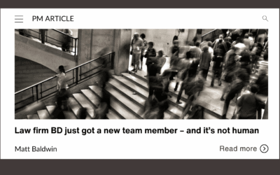 Law firm BD just got a new team member – and it’s not human