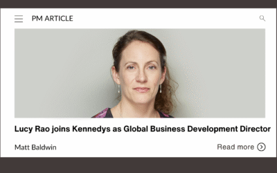 Lucy Rao joins Kennedys as Global Business Development Director