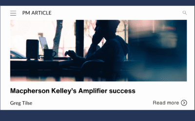 Macpherson Kelley’s Amplifier success