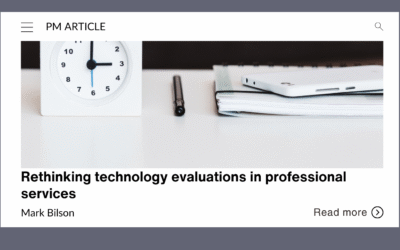 Rethinking technology evaluations in professional services