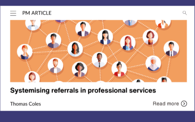 Systemising referrals in professional services