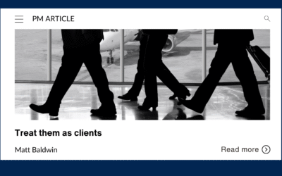 Treat them as clients