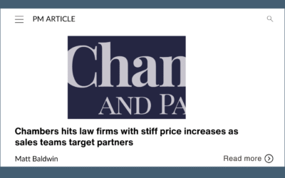 Chambers hits law firms with stiff price increases as sales teams target partners