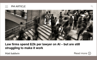 Law firms spend £2k per lawyer on AI – but are still struggling to make it work