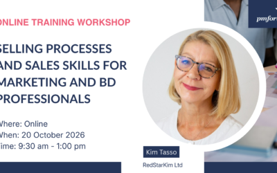 Selling processes and sales skills for marketing and BD professionals