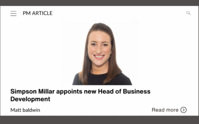 Simpson Millar appoints new Head of Business Development