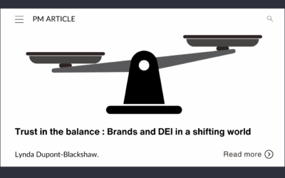 Trust in the balance : Brands and DEI in a shifting world