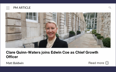 Clare Quinn-Waters joins Edwin Coe as Chief Growth Officer