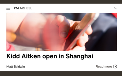 Kidd Aitken open in Shanghai