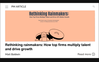 Rethinking rainmakers: How top firms multiply talent and drive growth