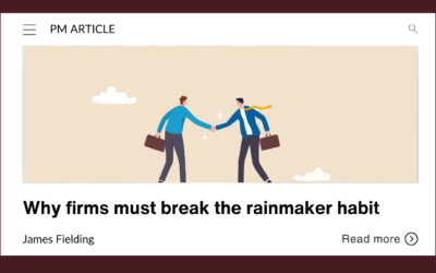 Why firms must break the rainmaker habit