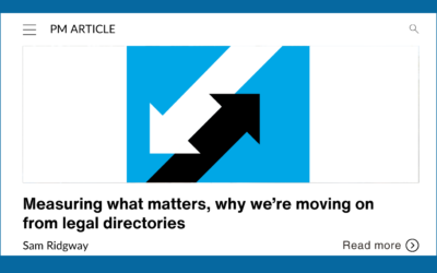 Measuring what matters, why we’re moving on from legal directories