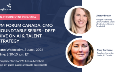 PM Forum Canada: CMO Roundtable series 2026