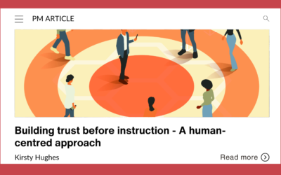 Building trust before instruction – A human-centred approach
