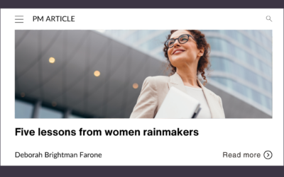 Five lessons from women rainmakers