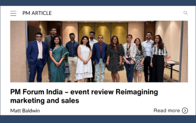PM Forum India – event review Reimagining marketing and sales
