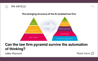 Can the law firm pyramid survive the automation of thinking?