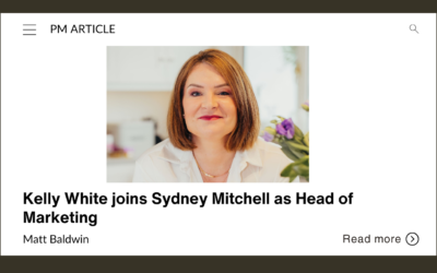 Kelly White joins Sydney Mitchell as Head of Marketing