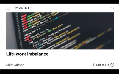 Life-work imbalance