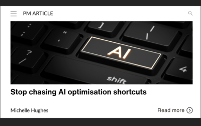 Stop chasing AI optimisation shortcuts